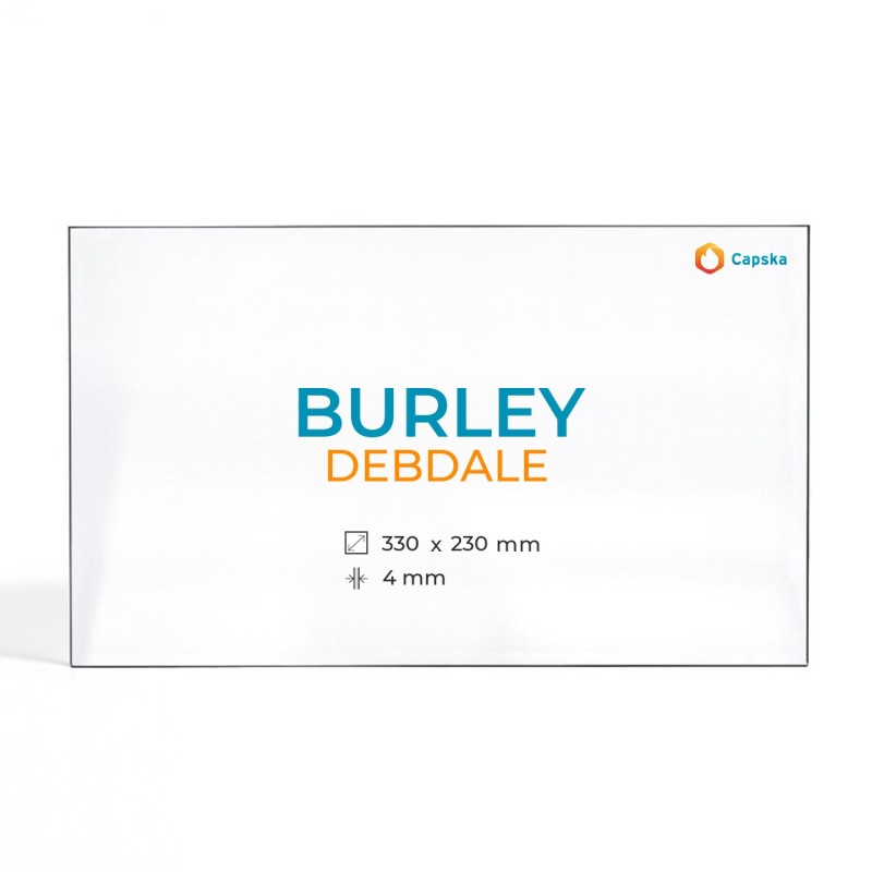 Vitre Burley DEBDALE - Verre Rectangle pour poêle à bois