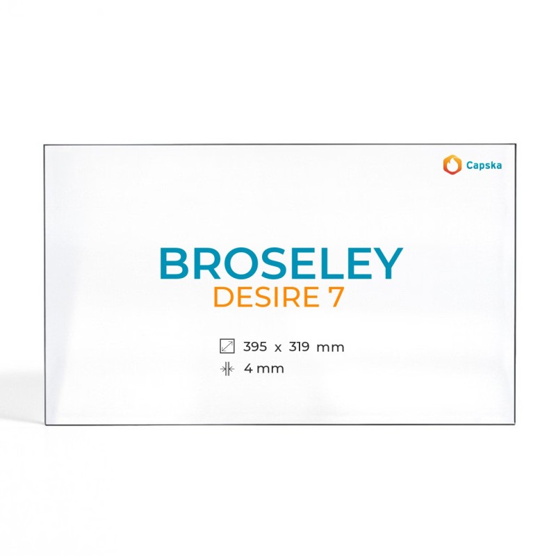 Vitre Broseley DESIRE 7 - Verre Rectangle pour poêle à bois