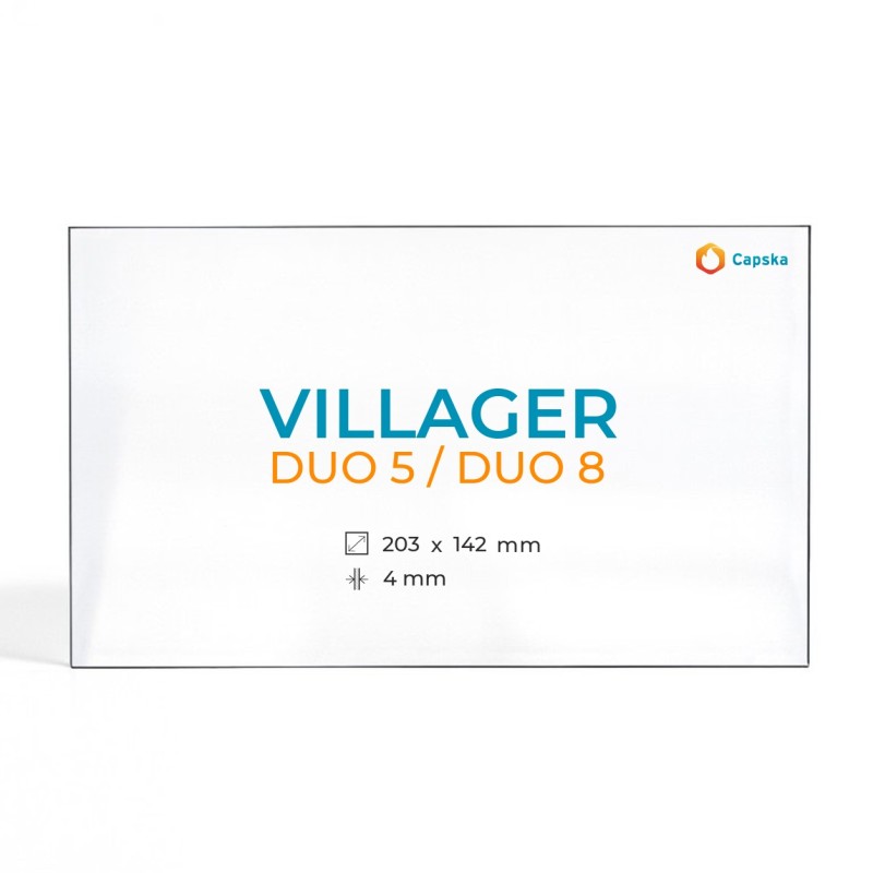 Villager DUO 5 / DUO 8 Glass Panel - Rectangular Shape
