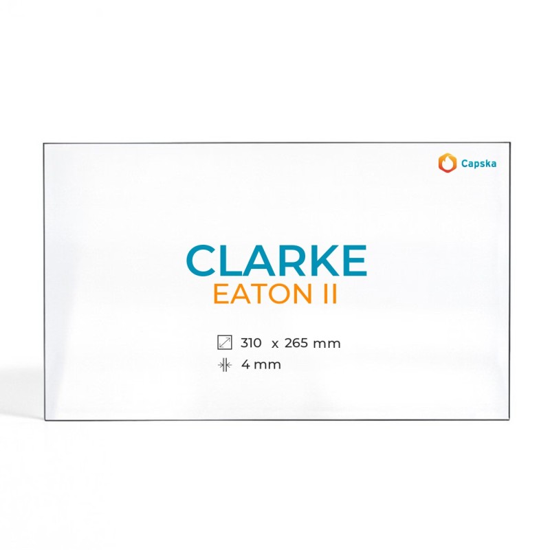 Vitre Clarke EATON II - Verre Rectangle pour poêle à bois