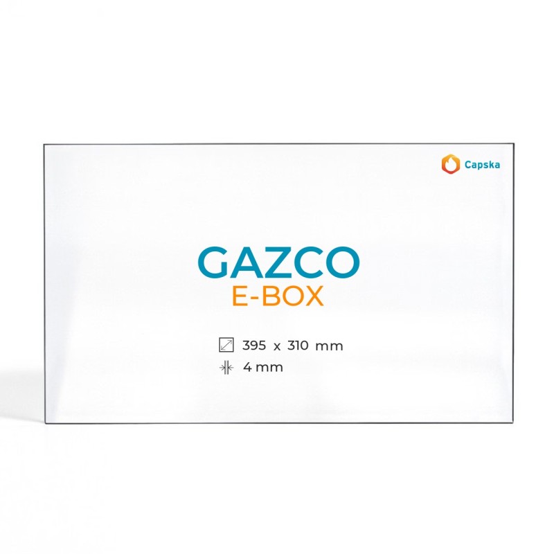 Vitre Gazco E-BOX - Verre Rectangle pour poêle à bois