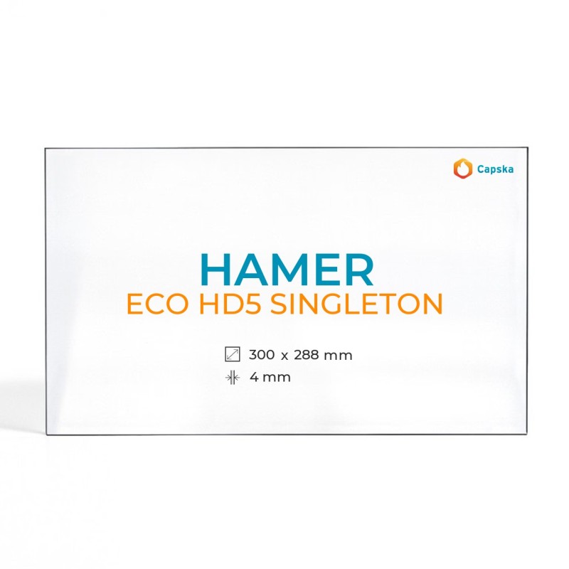 Hamer ECO HD5 SINGLETON Glass Panel for Wood Burning Stove