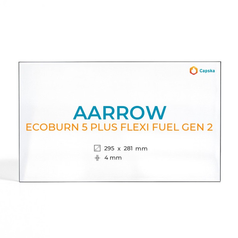 Aarrow ECOBURN 5 PLUS FLEXI FUEL GEN 2 Glas - Rechteck Kaminglas