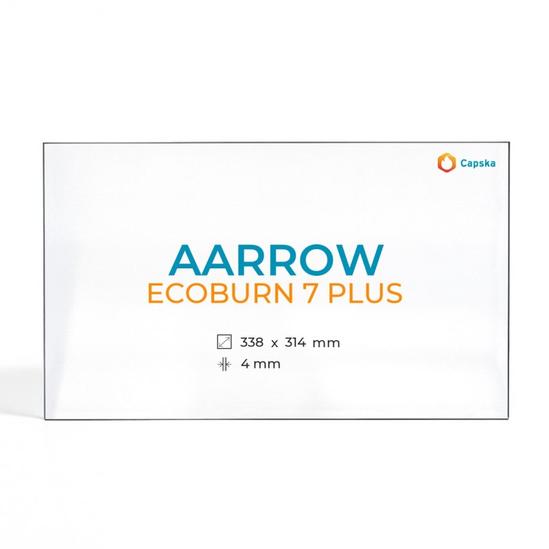 Vetro Aarrow ECOBURN 7 PLUS - Vetro Rettangolo per stufa a legna