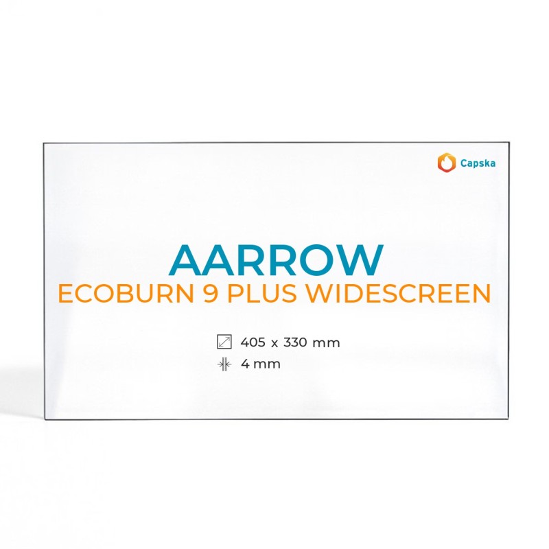 Aarrow ECOBURN 9 PLUS WIDESCREEN Glass Panel