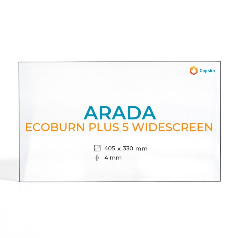 Vetro Arada ECOBURN PLUS 5 WIDESCREEN - Vetro Rettangolo per stufa a legna