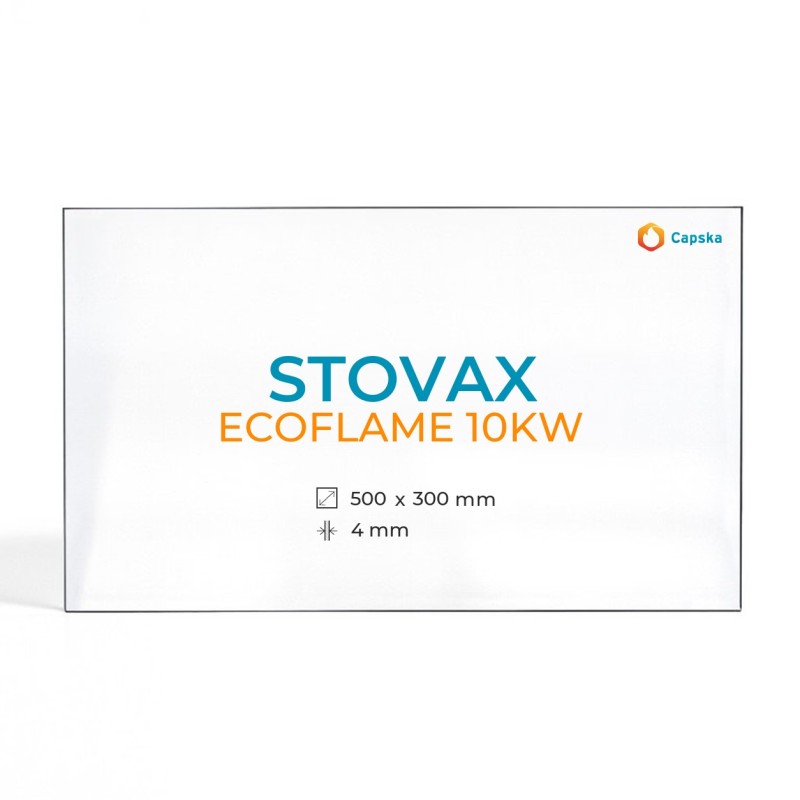 Vitre Stovax ECOFLAME 10KW - Verre Rectangle pour poêle à bois