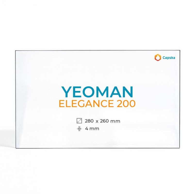 Vetro Yeoman ELEGANCE 200 - Vetro Rettangolo per stufa a legna