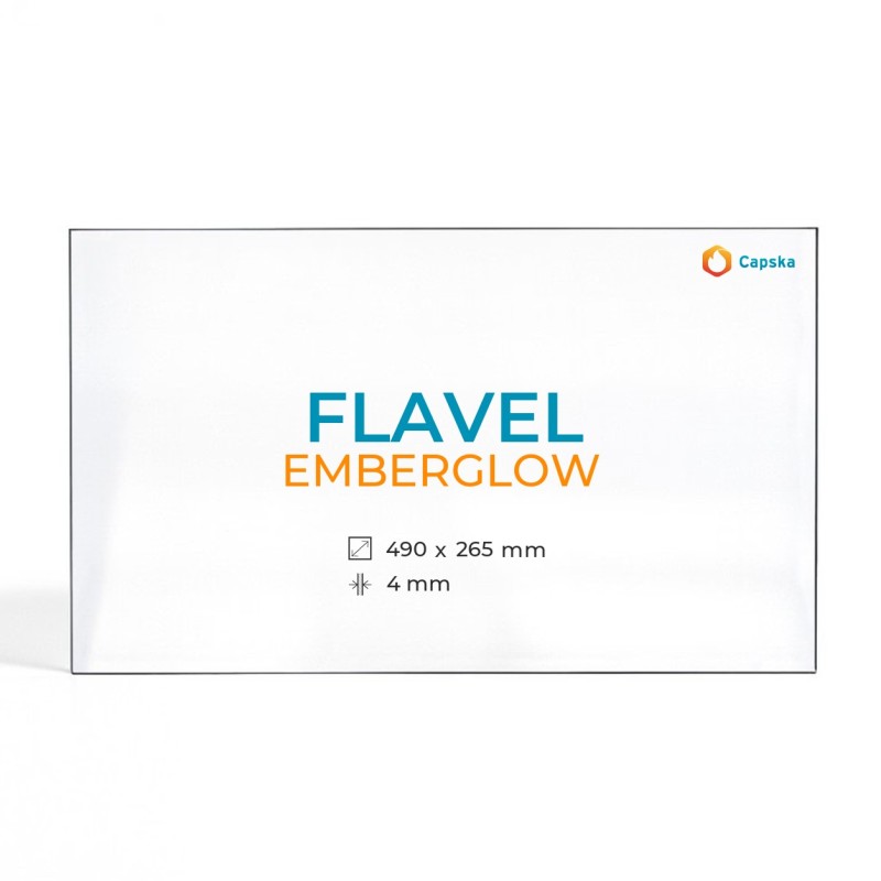 Flavel EMBERGLOW Glass Panel - High-quality for Wood Burning Stove