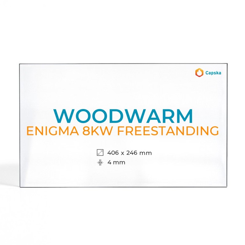 Woodwarm ENIGMA 8KW Glass Stove Panel - Rectangular Shape
