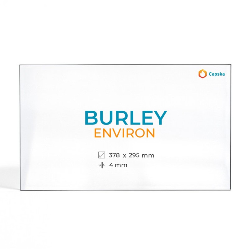 Vitre Burley ENVIRON - Verre Rectangle pour poêle à bois