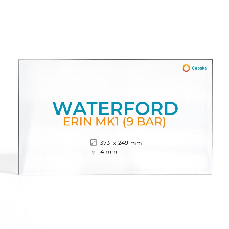 Vetro Waterford ERIN MK1 (9 BAR) - Vetro Rettangolo per stufa a legna