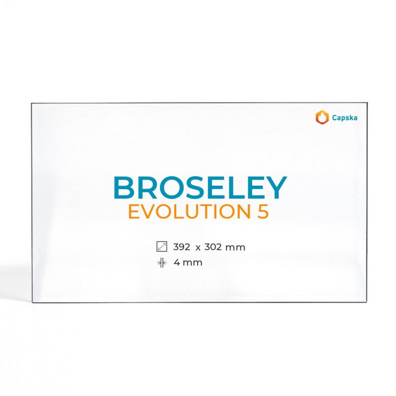 Broseley EVOLUTION 5 Glass Panel - Rectangular for Wood Burning Stove