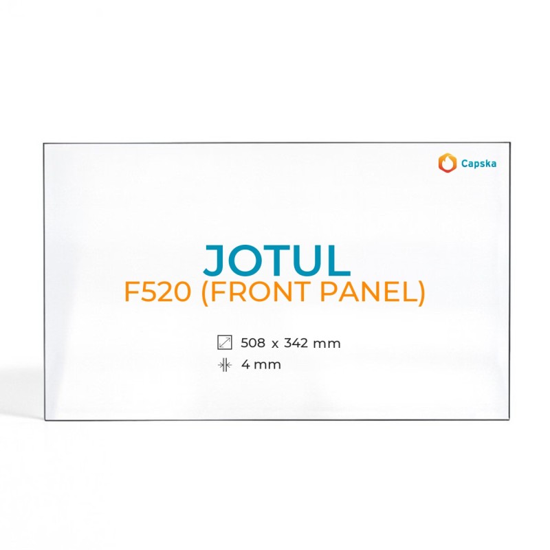 Jotul F520 Front Panel Glass - Rectangular Wood Burning Stove Glass