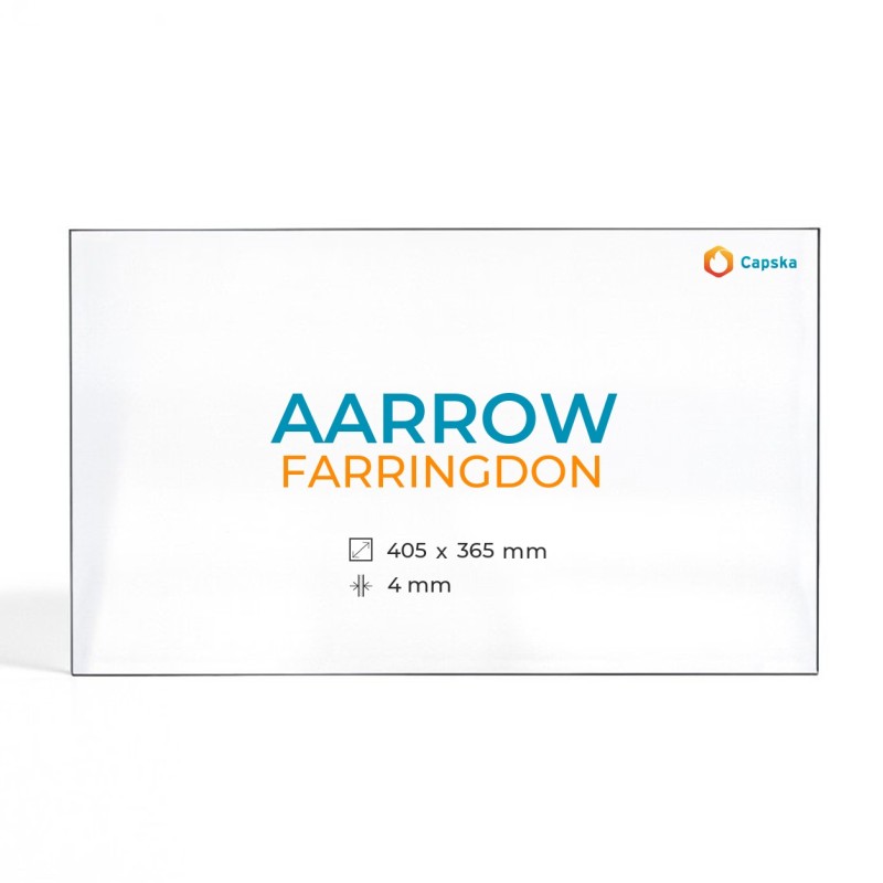Vitre Aarrow FARRINGDON - Verre Rectangle pour poêle à bois