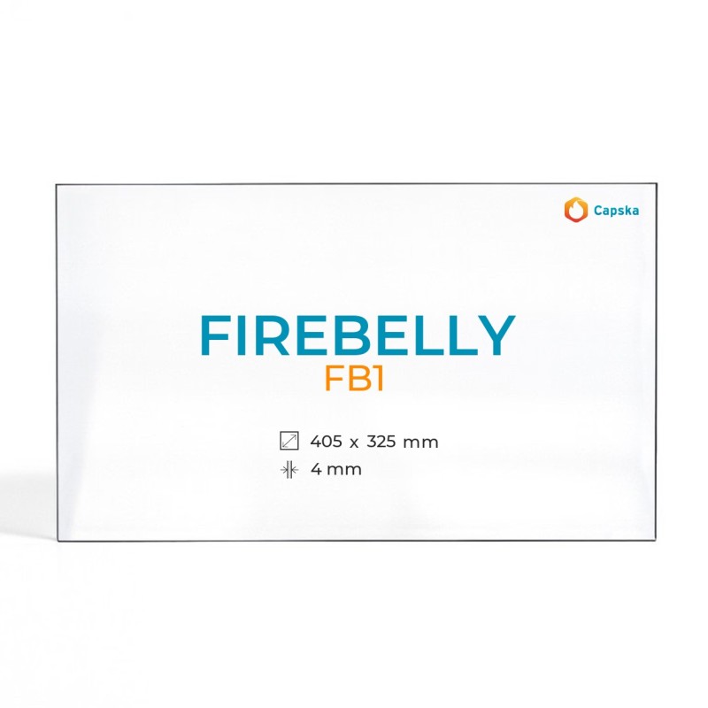 Vitre Firebelly FB1 - Verre Rectangle pour poêle à bois