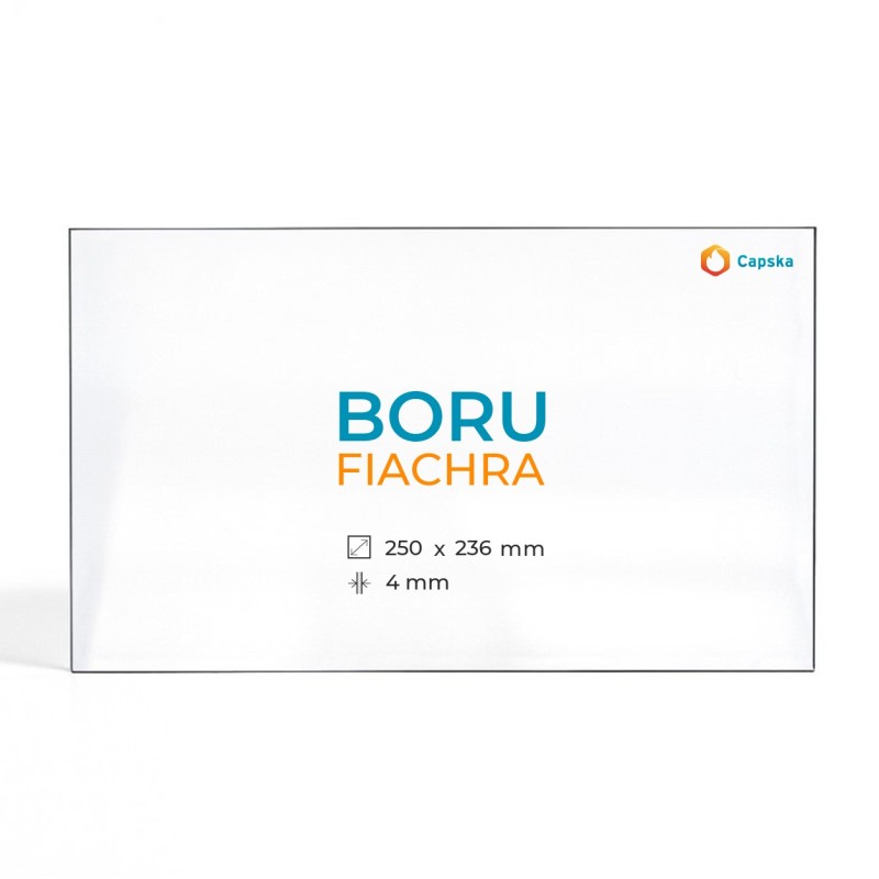 Boru FIACHRA Glas - Rechteck Kaminglas für Kaminofen