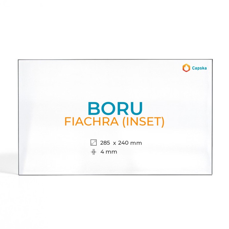 Vitre Boru FIACHRA (INSET) - Verre Rectangle pour poêle à bois