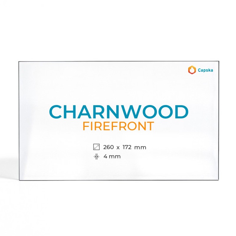 Vitre Charnwood FIREFRONT - Verre Rectangle pour poêle à bois