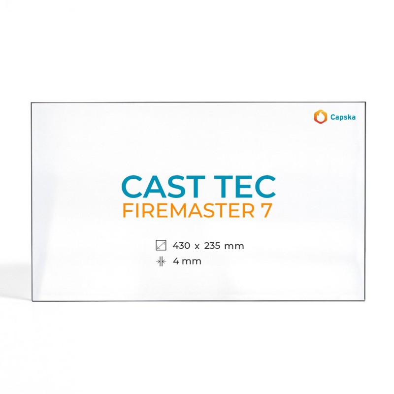 Vitre Cast Tec FIREMASTER 7 - Verre Rectangle pour poêle à bois