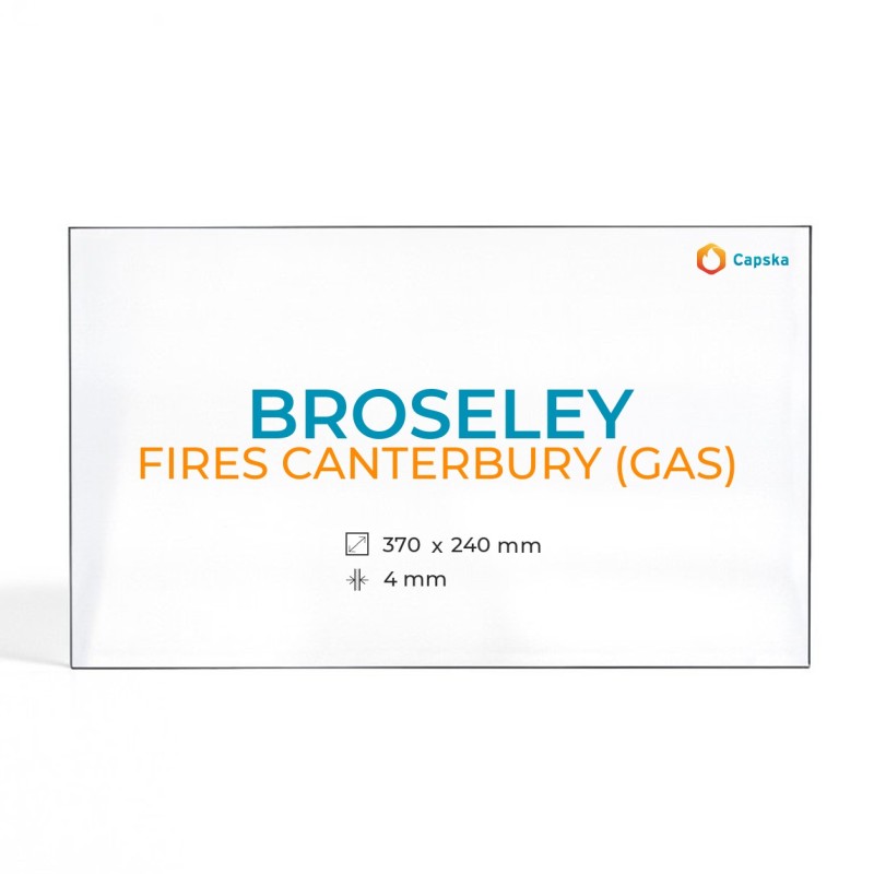 Vitre Broseley FIRES CANTERBURY (GAS) - Verre Rectangle pour poêle à bois