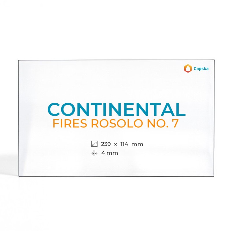 Continental FIRES ROSOLO NO. 7 Glass - Rectangular Panel