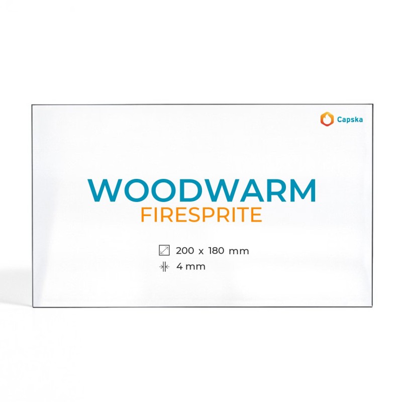 Woodwarm FIRESPRITE Glass Panel - Rectangular Stove Accessory