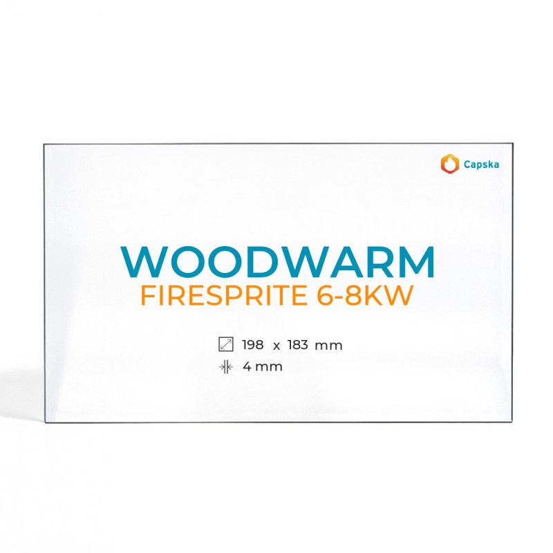 Vitre Woodwarm FIRESPRITE 6-8KW - Verre Rectangle pour poêle à bois