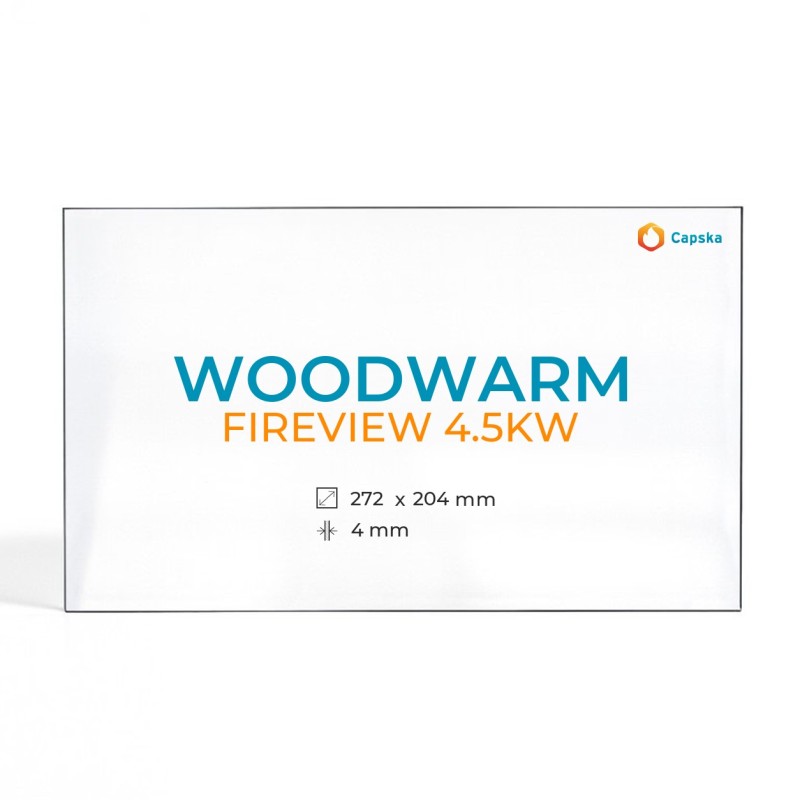 Vetro Woodwarm FIREVIEW 4.5KW - Vetro Rettangolo per stufa a legna