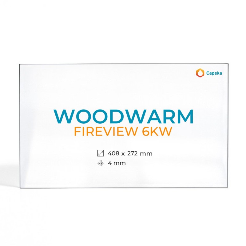 Vitre Woodwarm FIREVIEW 6KW - Verre Rectangle pour poêle à bois
