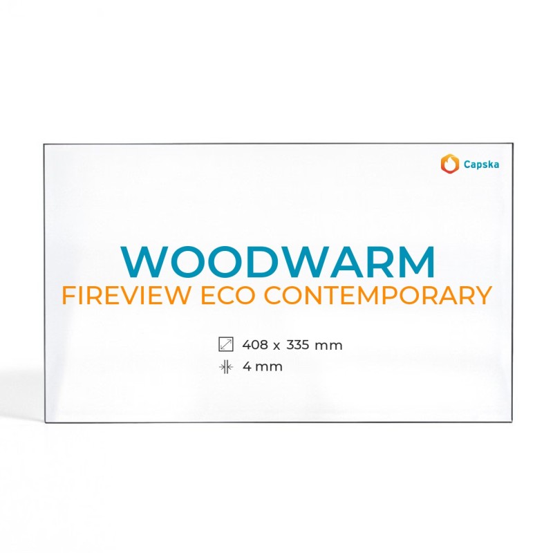 Woodwarm FIREVIEW ECO CONTEMPORARY Glass Panel