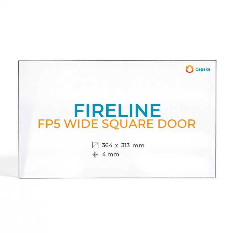Fireline FP5 WIDE SQUARE DOOR Glass - Rectangular Panel