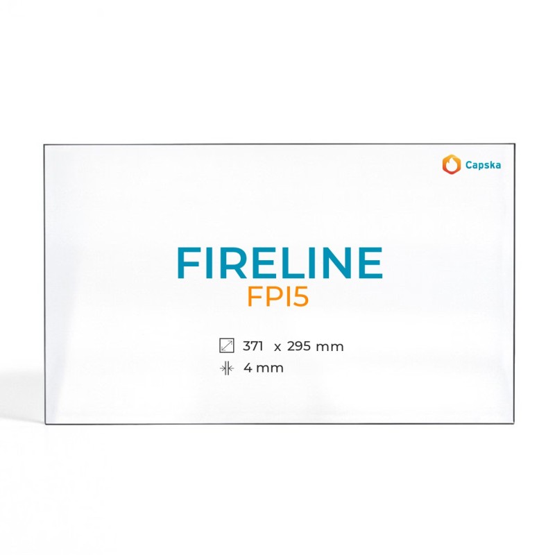 Vitre Fireline FPI5 - Verre Rectangle pour poêle à bois