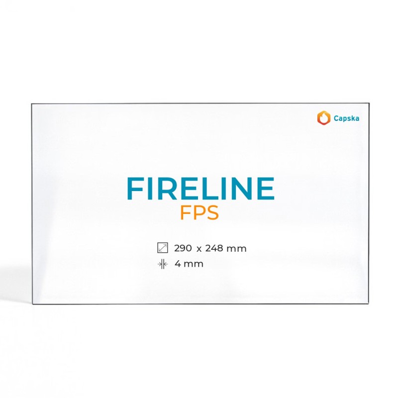 Vetro Fireline FPS - Vetro Rettangolo per stufa a legna