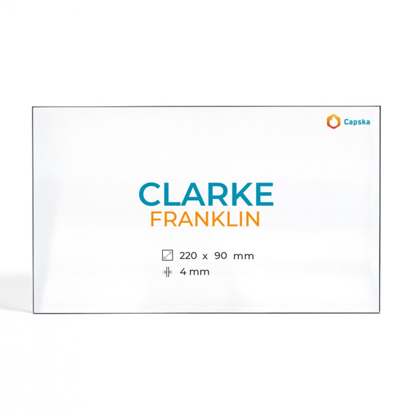 Vitre Clarke FRANKLIN - Verre pour poêle à bois
