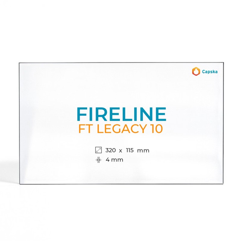 Fireline FT LEGACY 10 Glass Panel for Wood Burning Stove
