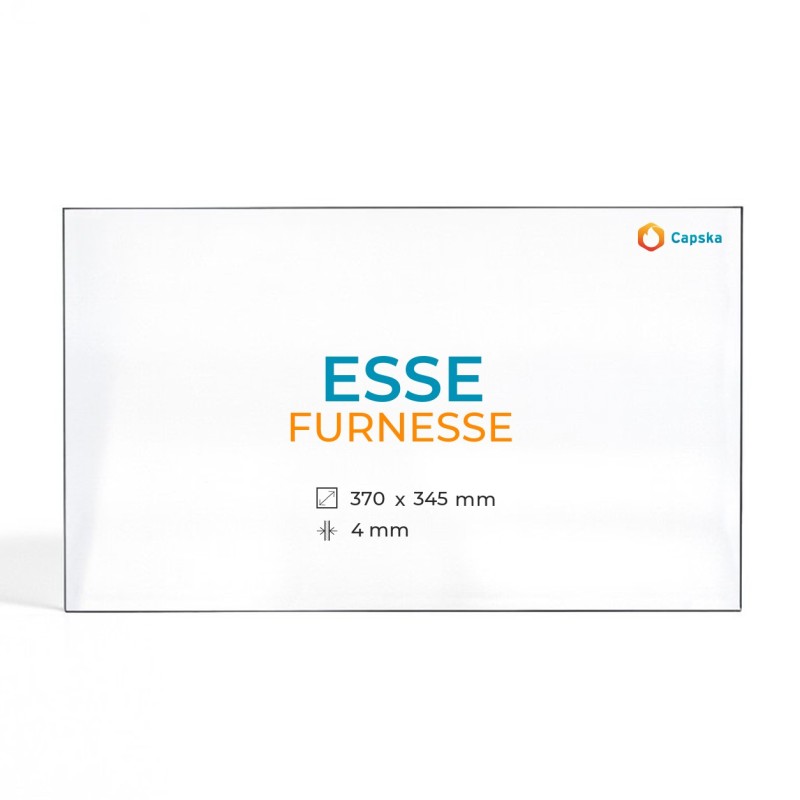ESSE FURNESSE Glas - Rechteck Kaminglas für Kaminofen