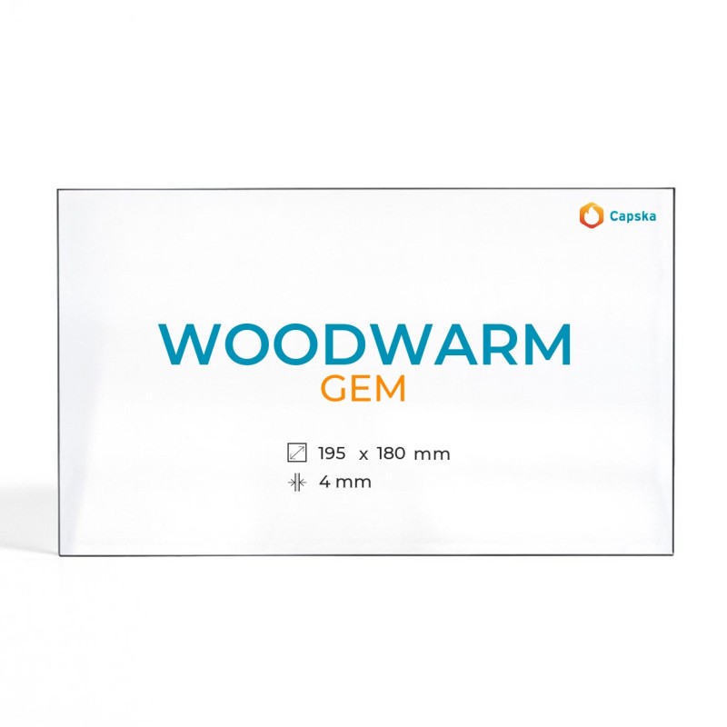 Vetro Woodwarm GEM - Vetro Rettangolo per stufa a legna