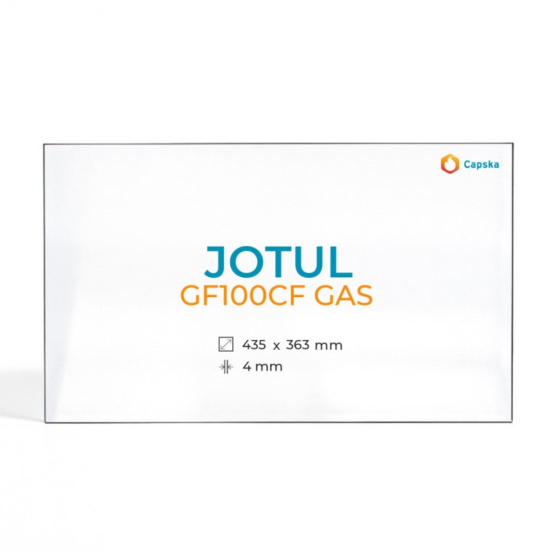 Vetro Jotul GF100CF GAS - Vetro Rettangolo per stufa a gas