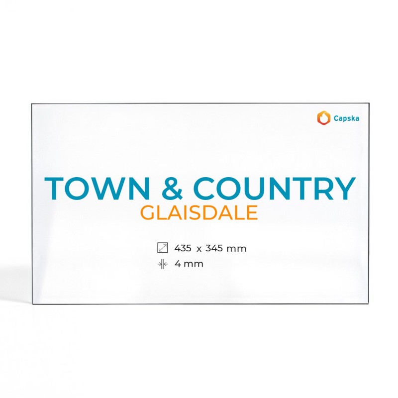 Vitre Town & Country GLAISDALE - Verre Rectangle pour poêle à bois