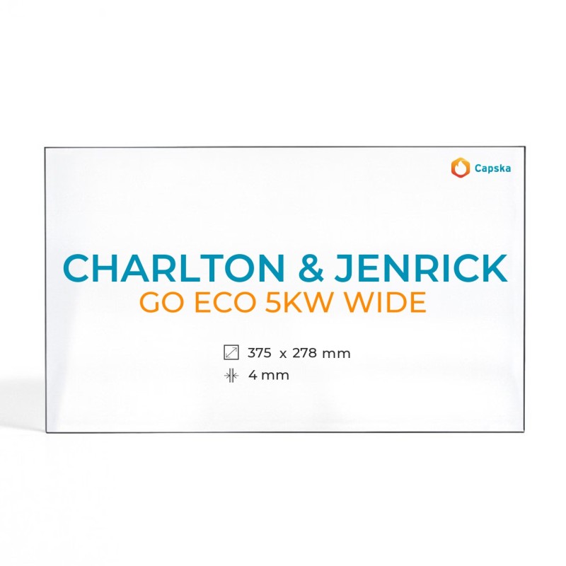 Vitre Charlton & Jenrick GO ECO 5KW WIDE - Verre Rectangle pour poêle à bois