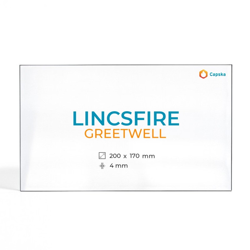 Lincsfire GREETWELL Glass Panel for Wood Burning Stove
