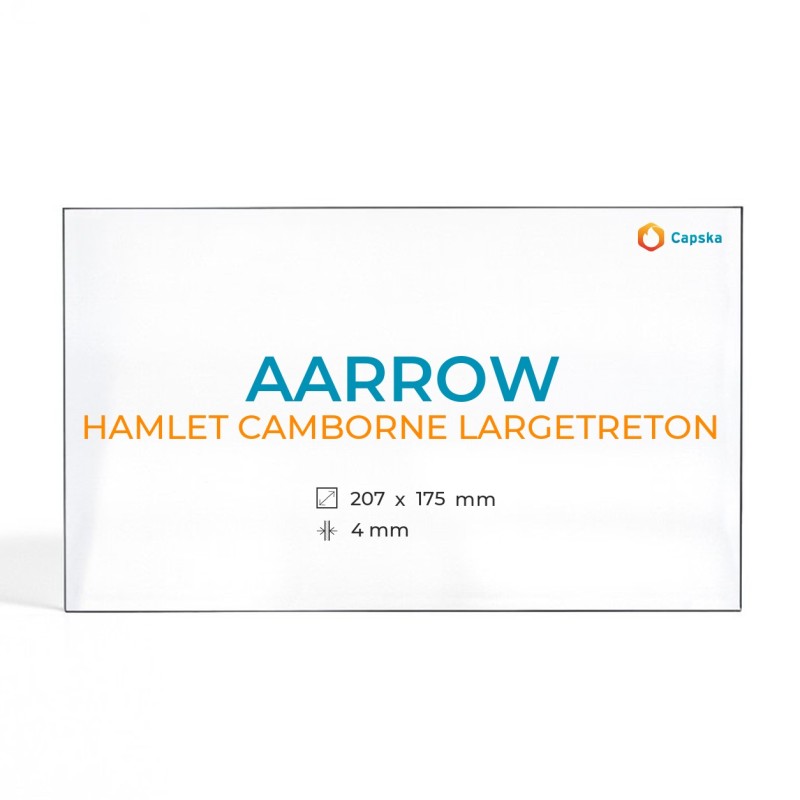 Kaminglas Aarrow HAMLET CAMBORNE LARGETRETON - Rechteckiges Ofenglas