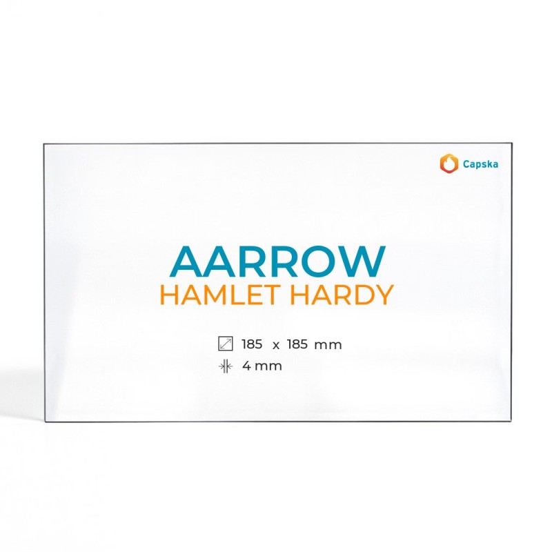 Vitre Aarrow HAMLET HARDY - Verre Rectangle pour poêle à bois