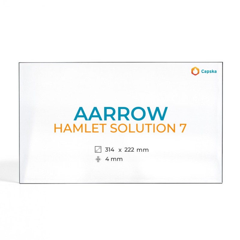 Kaminglas Aarrow HAMLET SOLUTION 7 - Rechteckiges Ofenglas