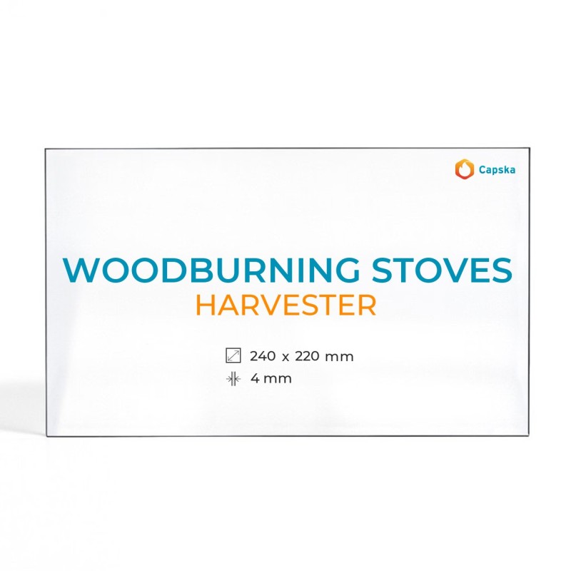 Woodburning Stoves HARVESTER Glas - Rechteck Kaminglas