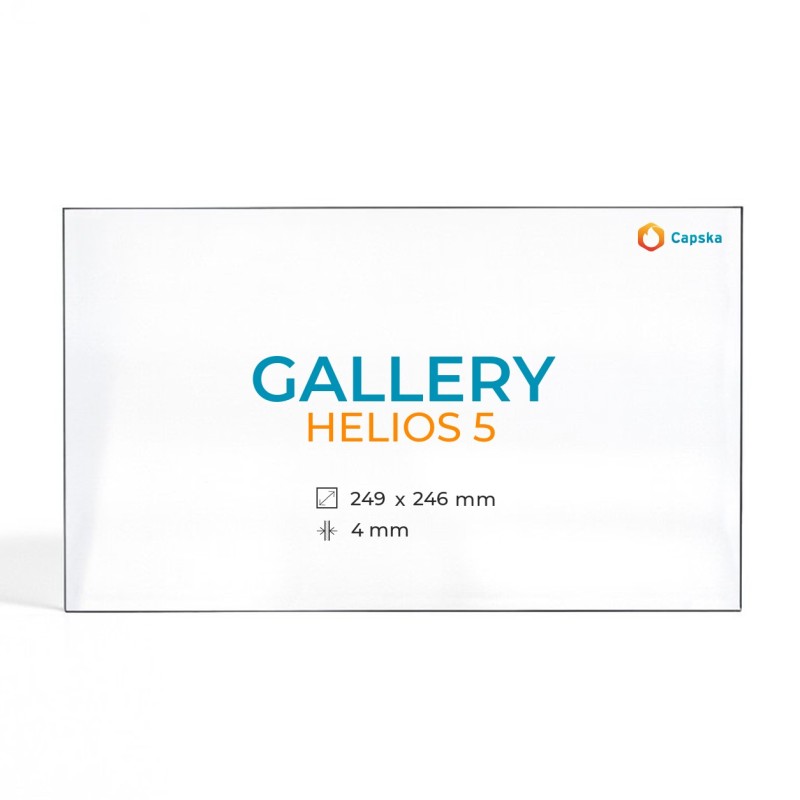 Vitre Gallery HELIOS 5 - Verre Rectangle pour poêle à bois