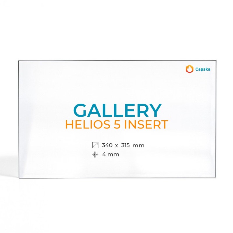 Gallery HELIOS 5 INSERT Glass - Rectangular Panel for Stoves