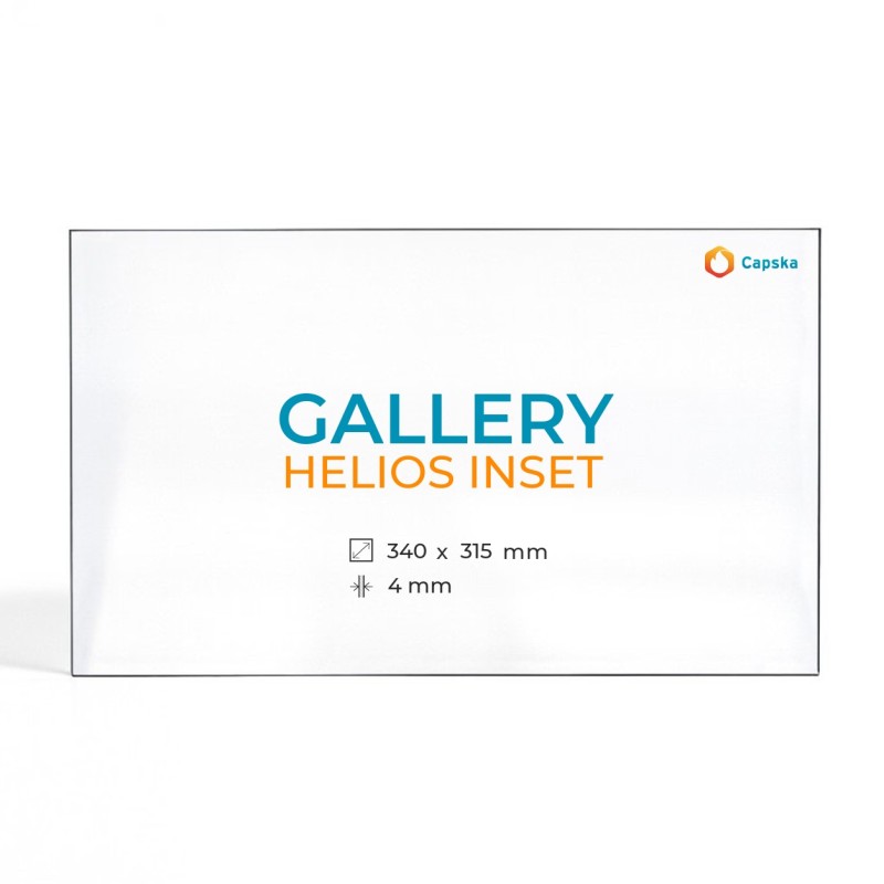 Vitre Gallery HELIOS INSET - Verre Rectangle pour poêle à bois