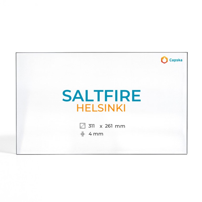 Vitre Saltfire HELSINKI - Verre Rectangle pour poêle à bois